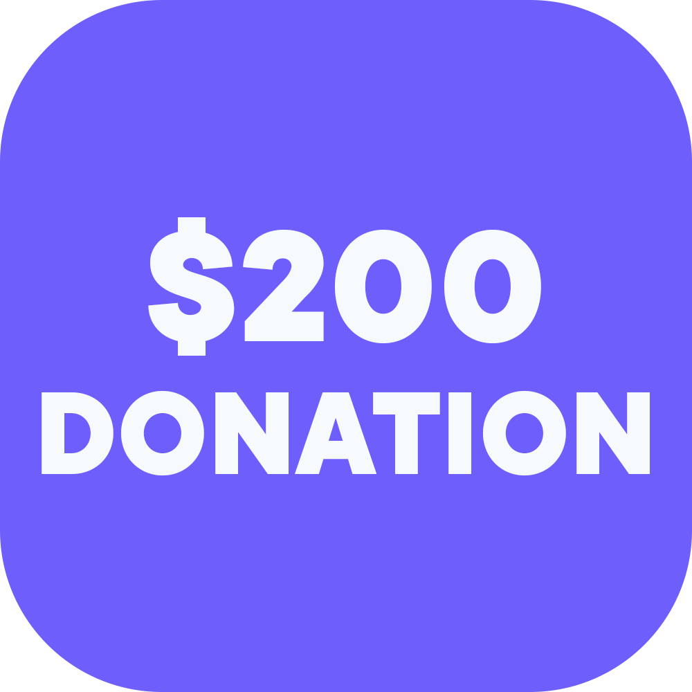 200 donation image