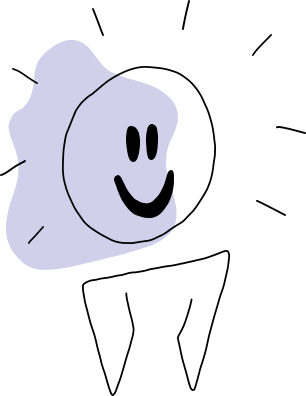 Illustration of happy student